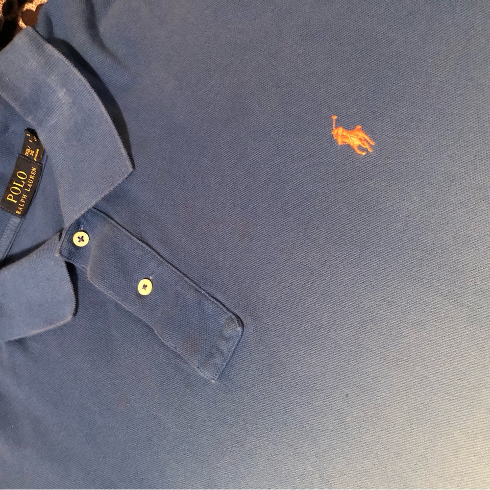 Polo Ralph Lauren Shirt Men 3XB Blue Button Down Ombre Tie Dye Pony Big w3 - Picture 2 of 8
